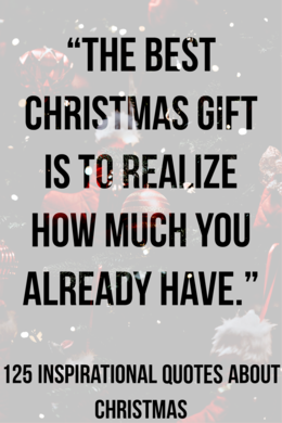 125 Inspirational Quotes About Christmas (Merry Christmas Quotes)
