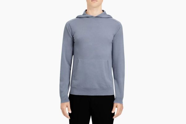 Theory Alcos Cashmere Hooded Pullover