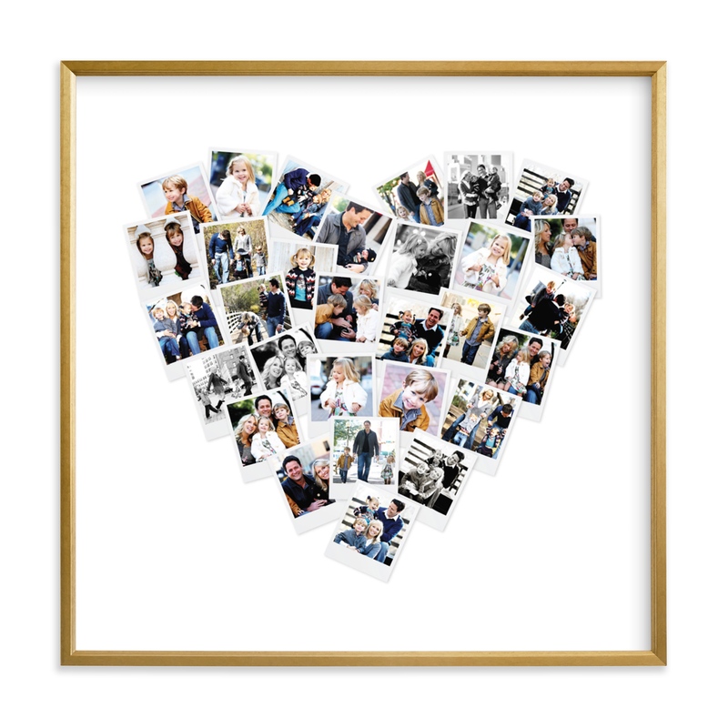heart snap shot photo collage gift