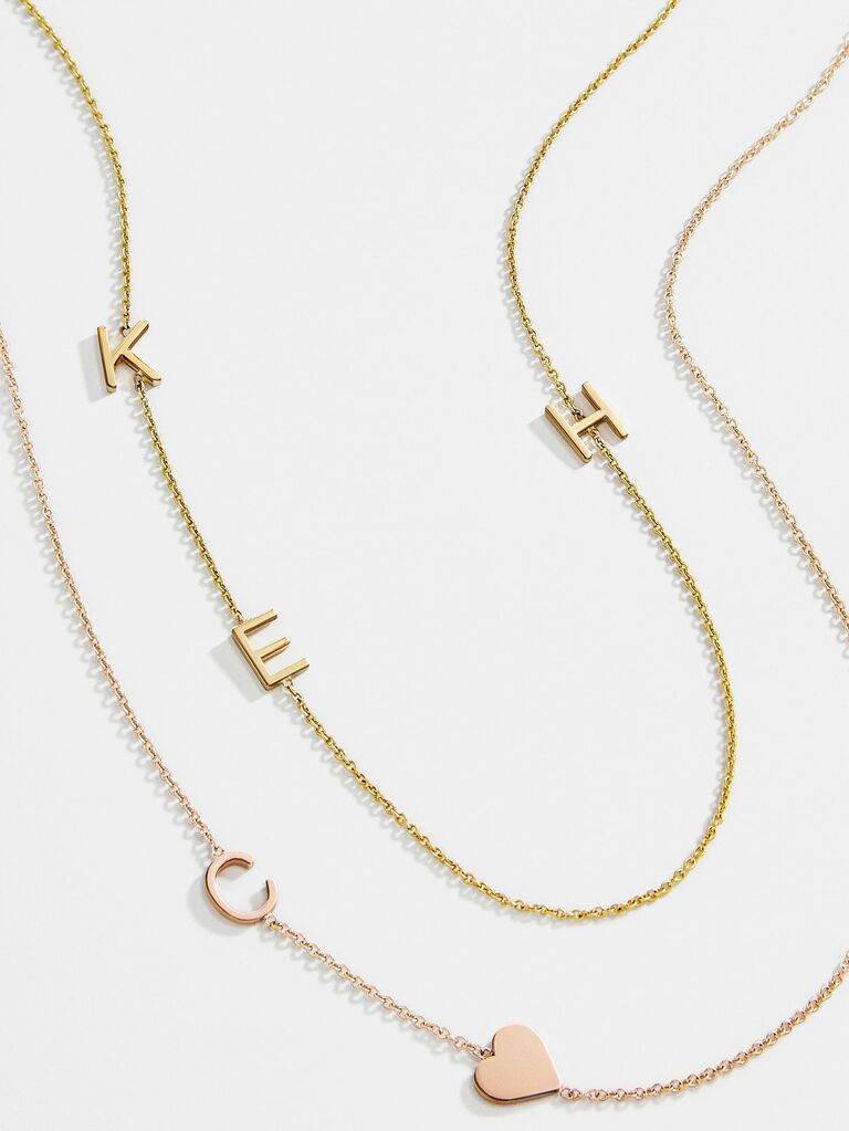 personalized initial necklace best gift for wife