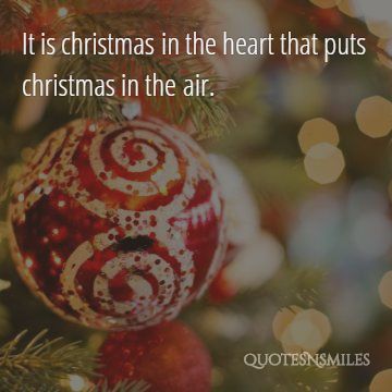 christmas in the heart christmas quote