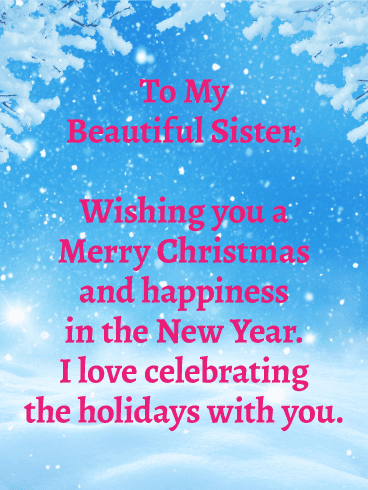 merry christmas quotes for special sister