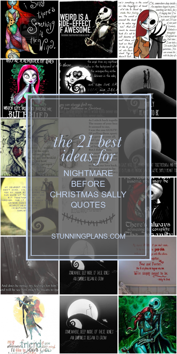 The 21 Best Ideas for Nightmare before Christmas Sally Quotes