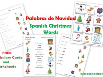 Spanish Christmas Worksheets - Palabras de Navidad
