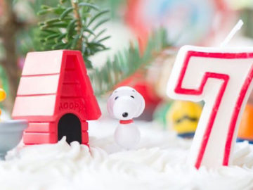 Kara's Party Ideas Charlie Brown Christmas + Snoopy Inspired Birthday Party