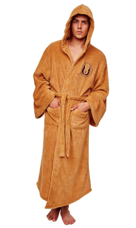 This is an image of boy's star wars jedi hooded bath 