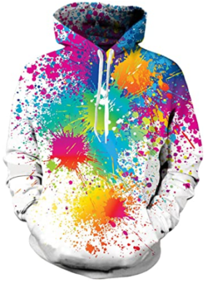 This is an image of boy's hooded sweatshirt 3D print in varicolors