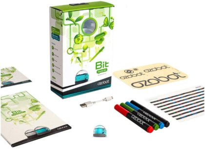 This is an image of boy's coding robot kit