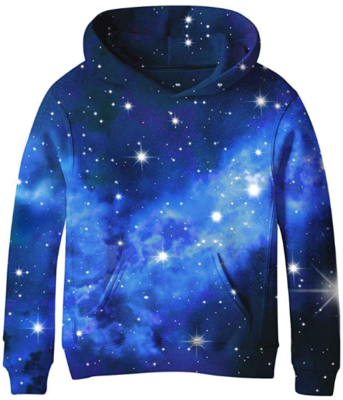 This is an image of boy's Galaxy sweatshirts hoddie 