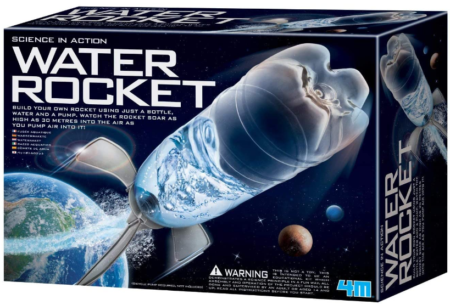 This is an image of boy's 4M water rocket DIY kit 