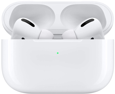 This is an image of boy's Airpods pro By Apple in white color