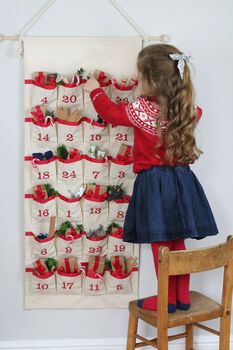 Luxury Personalised Fabric Advent Calendar