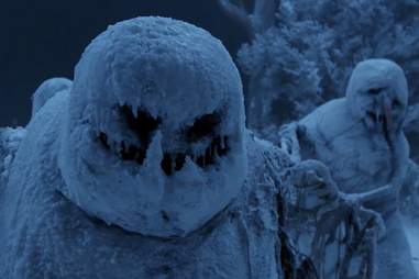 krampus, scary snowmen