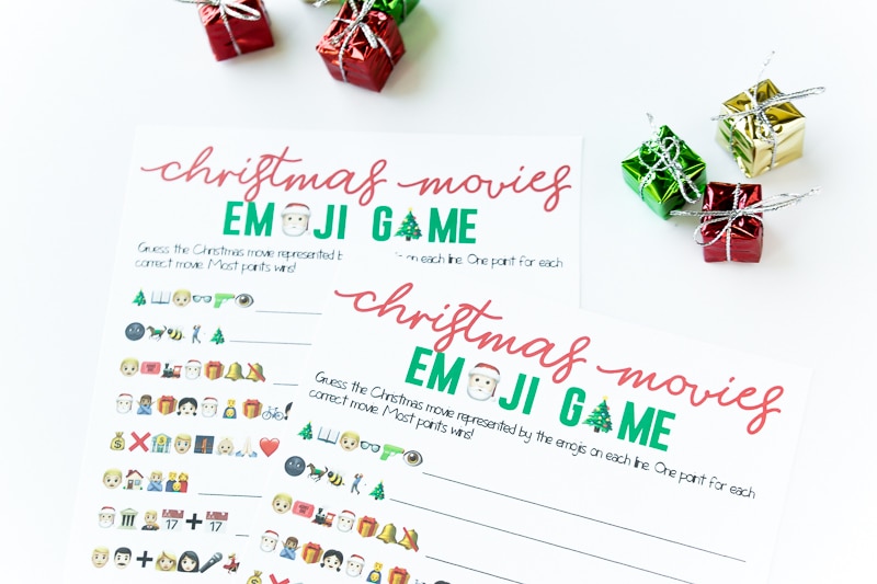 Free Printable Christmas Emoji Game - Christmas The Little List